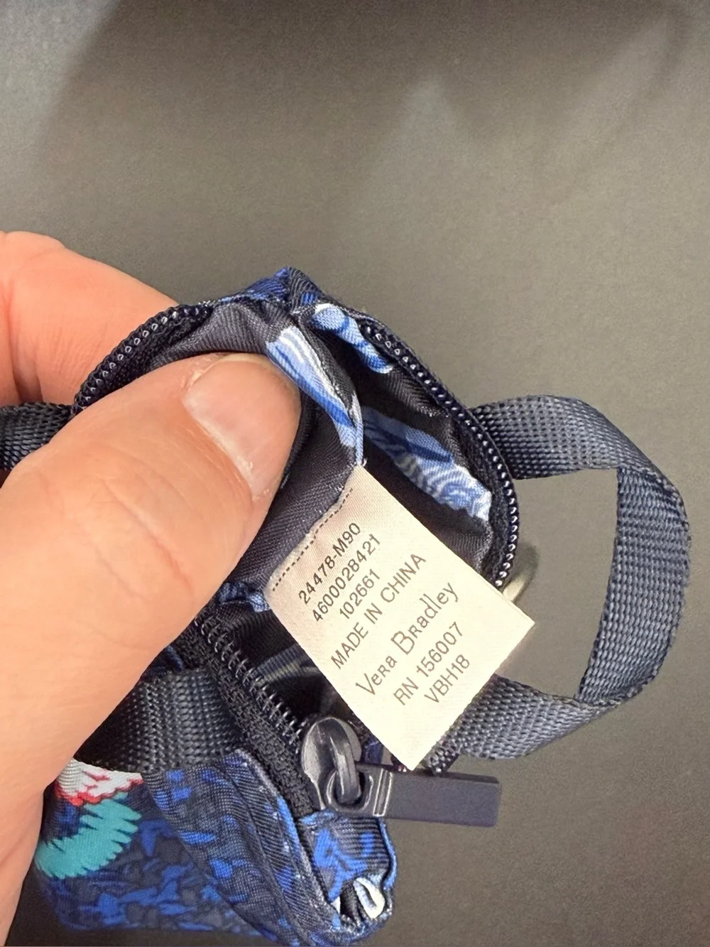 Vera Bradley Shore Thing Collection Sea Turtle Mini Bag Charm/Keychain BNWOT